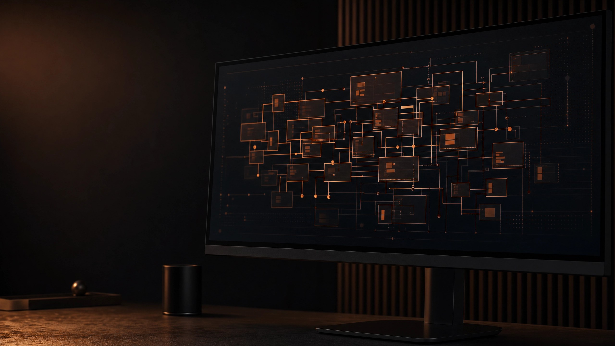 Tela de monitor exibindo código de programação